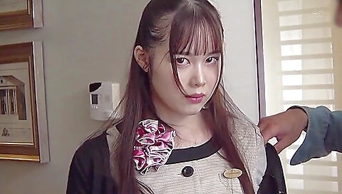 Sexy asian girl gets fucked by a dildo